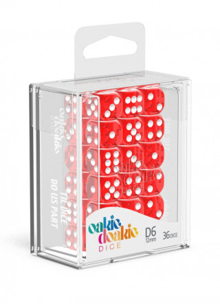 Kockice Oakie Doakie Dice D6 12 mm Translucent - Red (36) 