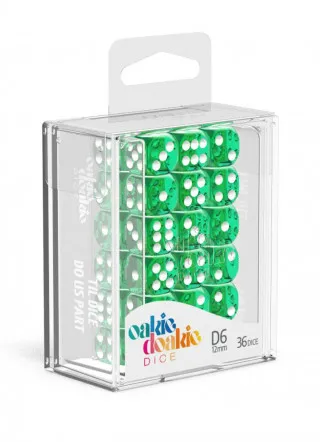 Kockice Oakie Doakie Dice D6 12 mm Translucent - Green (36) 