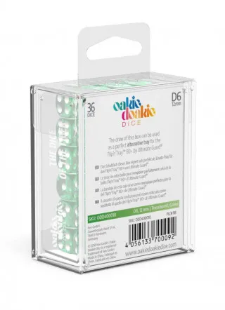 Kockice Oakie Doakie Dice D6 12 mm Translucent - Green (36) 