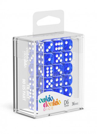 Kockice Oakie Doakie Dice D6 12 mm Translucent - Blue (36) 