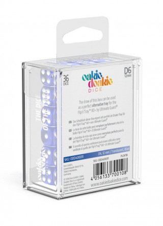 Kockice Oakie Doakie Dice D6 12 mm Translucent - Blue (36) 