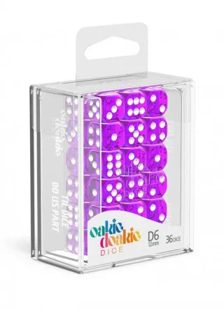 Kockice Oakie Doakie Dice D6 12 mm Translucent - Purple (36) 