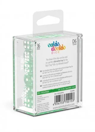 Kockice Oakie Doakie Dice D6 12 mm Speckled - Green (36) 