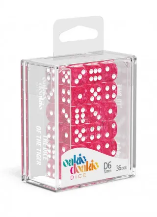 Kockice Oakie Doakie Dice D6 12 mm Speckled - Pink (36) 