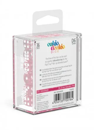 Kockice Oakie Doakie Dice D6 12 mm Speckled - Pink (36) 