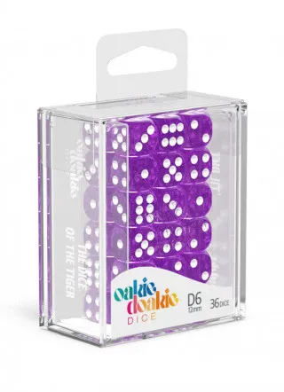 Kockice Oakie Doakie Dice D6 12 mm  Speckled - Purple (36) 