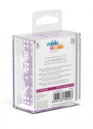 Kockice Oakie Doakie Dice D6 12 mm  Speckled - Purple (36) 