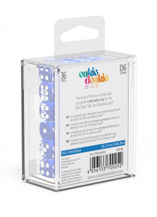 Kockice Oakie Doakie Dice D6 Dice 12 mm Solid - Blue (36) 