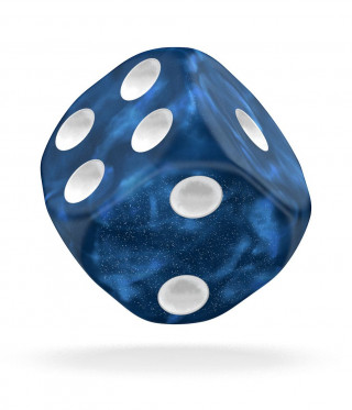 Kockice Oakie Doakie Dice D6 16 mm Marble - Blue (12) 