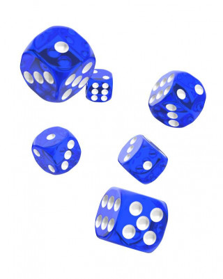 Kockice Oakie Doakie Dice D6 16 mm Translucent - Blue (12) 