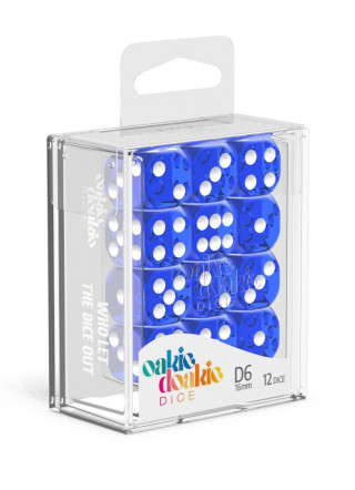 Kockice Oakie Doakie Dice D6 16 mm Translucent - Blue (12) 