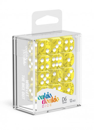 Kockice Oakie Doakie Dice D6 16 mm Translucent - Yellow (12) 