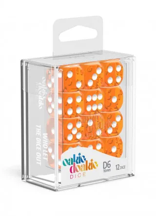 Kockice Oakie Doakie Dice D6 16 mm Translucent - Orange (12) 