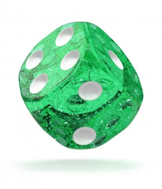 Kockice Oakie Doakie Dice D6 16 mm Speckled - Green (12) 