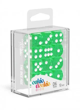 Kockice Oakie Doakie Dice D6 16 mm Speckled - Green (12) 
