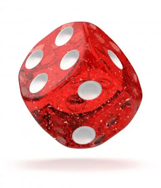 Kockice Oakie Doakie Dice D6 16 mm Speckled - Red (12) 