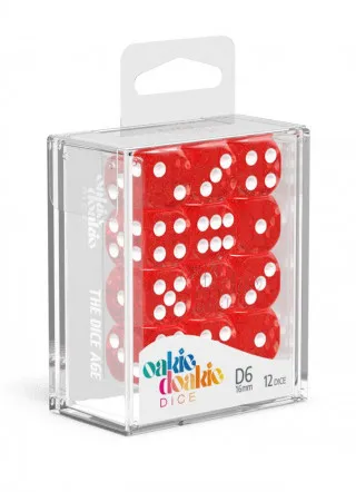 Kockice Oakie Doakie Dice D6 16 mm Speckled - Red (12) 