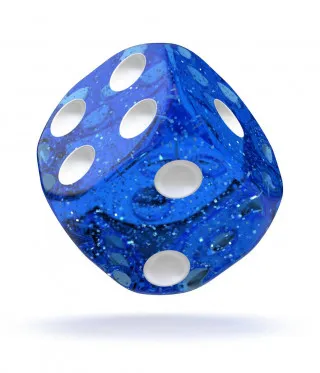 Kockice Oakie Doakie Dice D6 16 mm Speckled - Blue (12) 