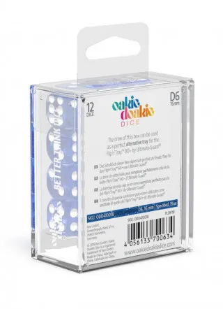 Kockice Oakie Doakie Dice D6 16 mm Speckled - Blue (12) 