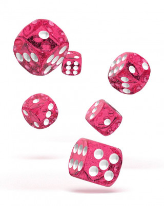 Kockice Oakie Doakie Dice D6 16 mm Speckled - Pink (12) 