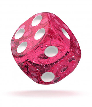 Kockice Oakie Doakie Dice D6 16 mm Speckled - Pink (12) 