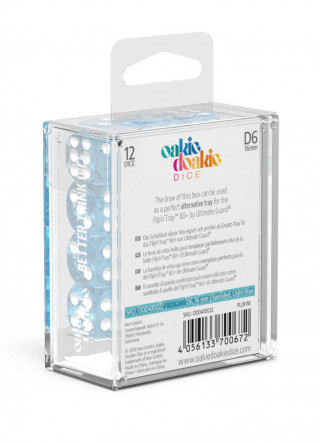 Kockice Oakie Doakie Dice D6 16 mm Speckled - Light Blue (12) 