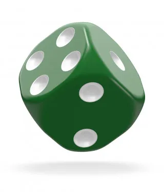 Kockice Oakie Doakie Dice D6 16 mm Solid - Green (12) 