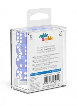 Kockice Oakie Doakie Dice D6 16 mm Solid - Blue (12) 