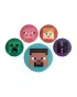 Bedževi Minecraft (Heads) - Badge Pack 