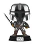 Bobble Figure Star Wars - The Mandalorian POP! - The Mandalorian with Darksaber  Exclusive 
