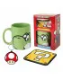 Gift Set - Super Mario - Yoshi - Šolja, Podmetač & Privezak 