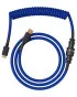 Kabl Glorious Coiled Cable USB-C - Cobalt Blue 