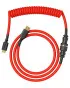 Kabl Glorious Coiled Cable USB-C - Crimson Red 