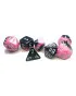 Kockice Chessex - Gemini - Polyhedral Mini - Black-Pink  & White 16mm (7) 