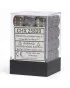 Kockice Chessex - Opaque - Dark Grey & Copper - (36) 