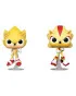 Bobble Figure Sonic The Hedgehog POP! - 2 Pack - Super Sonic And Shadow (Flocked) 