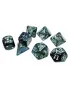 Kockice Chessex - Polyhedral - Lustrous - Neptune & Grey (7) 
