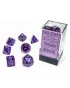 Kockice Chessex - Borealis - Polyhedral - Luminary - Royal Purple & Gold (7) 