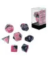 Kockice Chessex - Gemini - Polyhedral - Black-Pink & White (7)