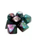 Kockice Chessex - Gemini - Polyhedral Mini - Purple-Teal & Gold (7) 