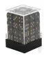 Kockice Chessex - Opaque - Black & Gold - Dice Block (36) 12mm 