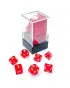 Kockice Chessex - Translucent- Polyhedral Mini - Red-White (7) 
