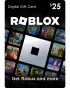 Roblox Gift Card $25 - Digital Code 