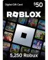 Roblox Gift Card $50 / 5250 Robux  - Digital Code 