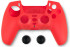 Spartan Gear Controller Silicon Skin Cover & Thumb Grips - Red Playstation 5 