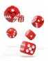 Kockice Oakie Doakie Dice D6 16 mm Speckled - Red (12) 