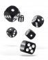 Kockice Oakie Doakie Dice D6 16 mm Solid - Black (12) 