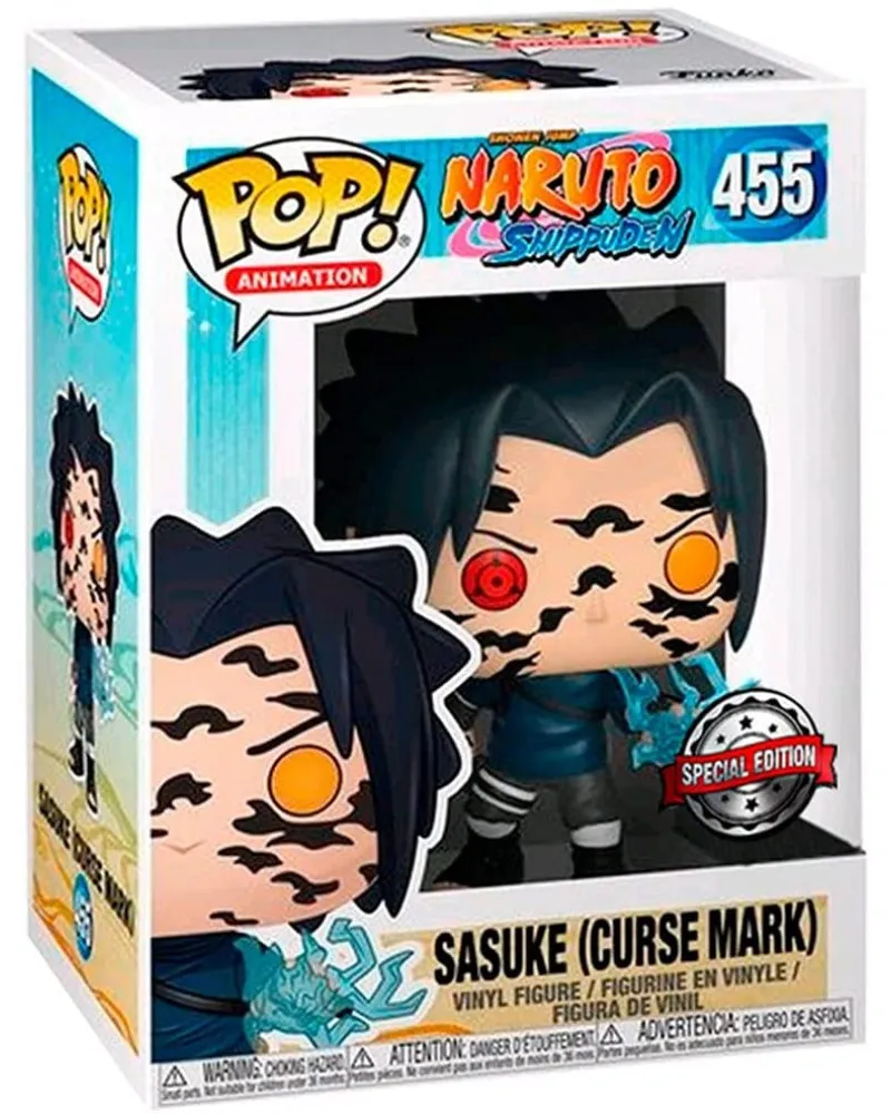 Bobble Figure Anime - Naruto Shippuden POP! - Sasuke (Curse Mark) 