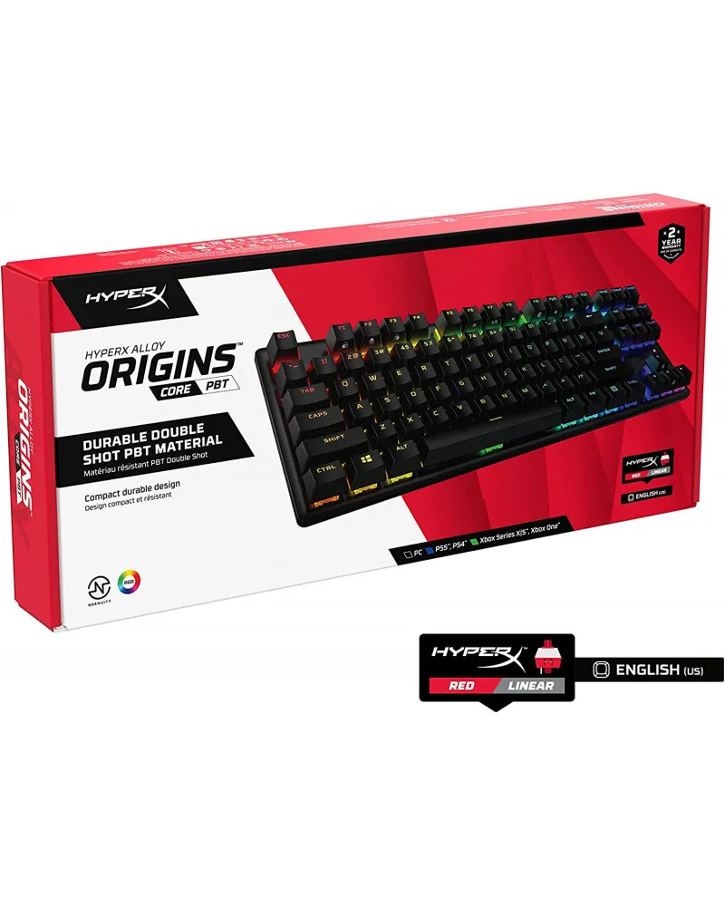 Tastatura HyperX Alloy Origins Core PBT - Red Linear 