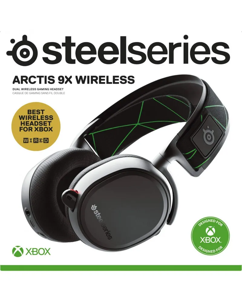 Slušalice Steelseries Arctis 9 X Wireless - Black 